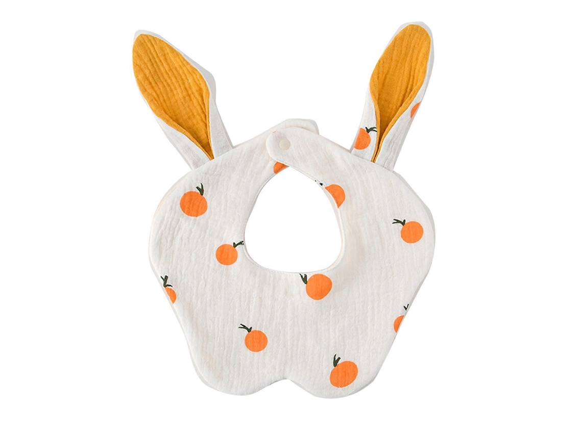 Babador de algodão para meninos e meninas, paninho fofo para esfregar, respirável, para alimentar crianças pequenas, com 6 pacotes de lenços umedecidos, bandana e cachecol.