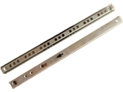 Corrediças Para Gaveta, 1par, Guia Deslizante De Aço Com Esferas, Duas Seções, 17mm De Largura 182mm