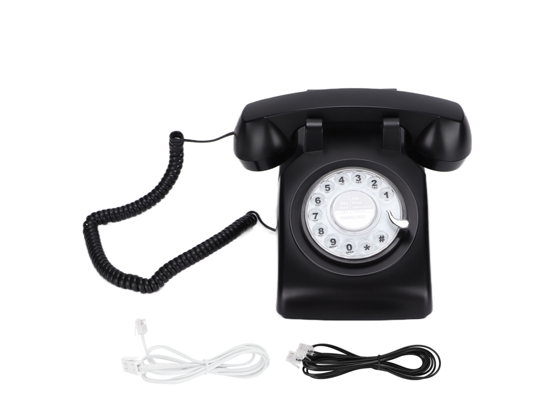 Telefone Vintage com Discador Rotativo de Linha Fixa EOOCOO