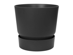 Vaso Elho Greenville Redondo Preto Plástico Ø 39 X 36,8 Cm