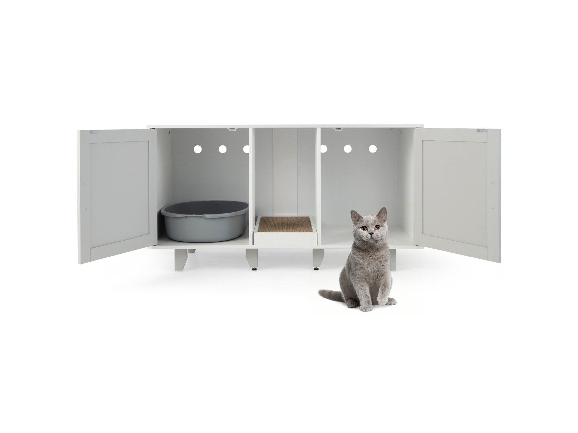Cômoda com 2 Gavetas, 4 Compartimentos e Pés Reguláveis NORTHIX