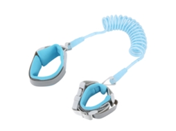 Pulseira Antiperda Para Crianças Com Cinto De Segurança E Corda De Aço Inoxidável Azul
