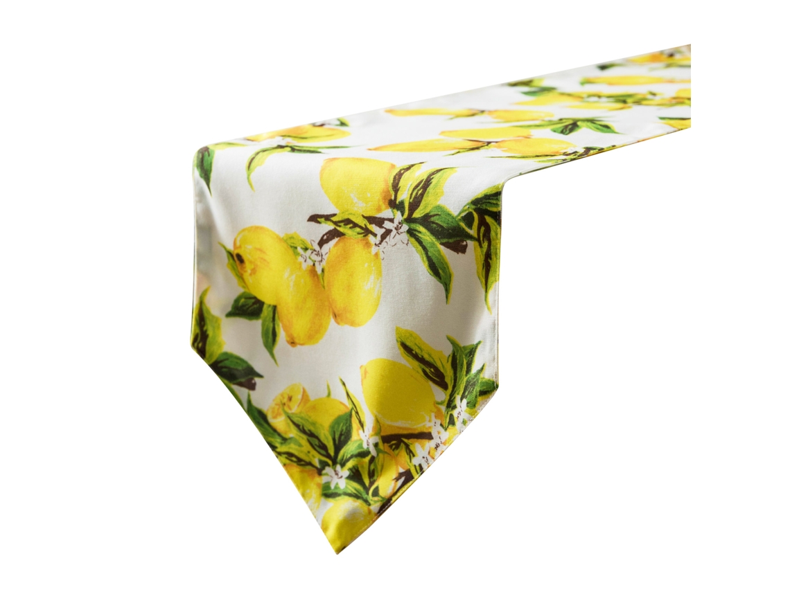 Bandeja de Mesa com Estampa de Limão Amarelo Decorativa e Versátil LAXISCREED