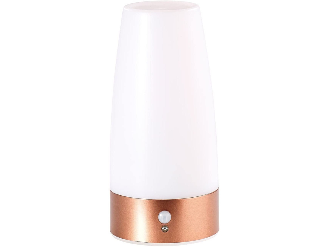 Bateria Do Candeeiro de Mesa: Candeeiro de Mesa Led com Sensor de Movimento Pir a Pilhas Branco Quente Lâmpada de Cabeceira a Pilhas