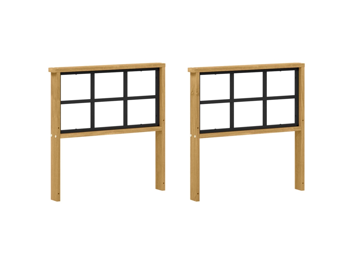 Vidaxl Módulo De Braços 2 Pcs Branco 60 X 6 X 61 Cm