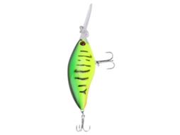 Lure Bait (deep Diving Long Casting, Saltwater Freshwater) Long Tongue 18g Small Crankbait Minnow Artificial Bait Black Striped Green