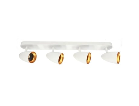 Luminária de teto ajustável Edo Ovo 4 Branco Alumínio 4x Gu10