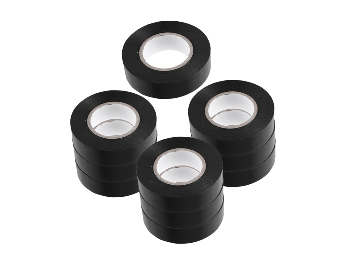 10 Rolos De Fita Isolante Elétrica Colorida Para Fiação Automotiva Alta Temperatura