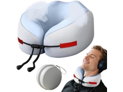 Travesseiro de Pescoço Genérico para Aviões Viagem Ergonômico com Estojo Guardar, Ideal Dormir, CHABERLU