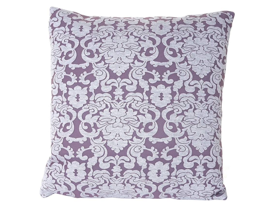 Coussin Violet Style Baroque 45x45 Cm Déhoussable Dec04081