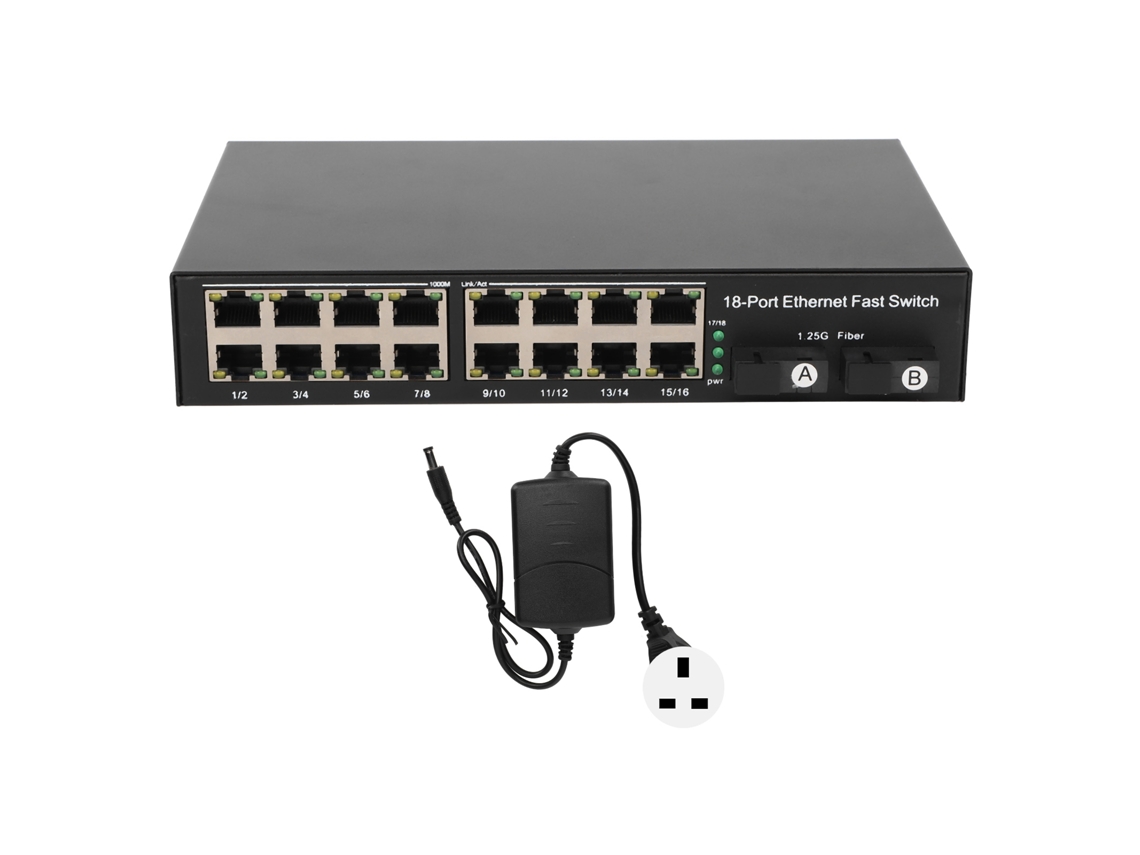 Switch Fibra Ethernet LAXISCREED 25km Tx1310 Rx1550nm