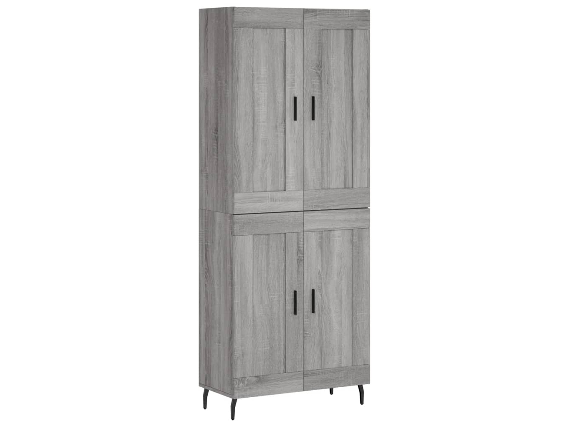Guarda-roupa alto em madeira Sonoma Cinza, exclusivo da Maison (69,5 x 34 x 180 cm)
