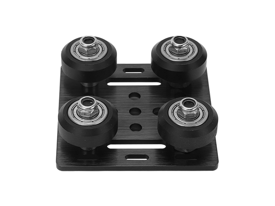 Kit Polea Placa Roda V De Liga De Alumínio Baixa Fricção Para Máquina Ferramenta Cnc E Impressora 3d