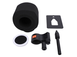 Kit Mali de protetor de vento com suporte e filtro anti-pop para microfone
