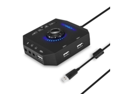 Placa de som externa Brilvibera, placa de som externa USB para computador de mesa