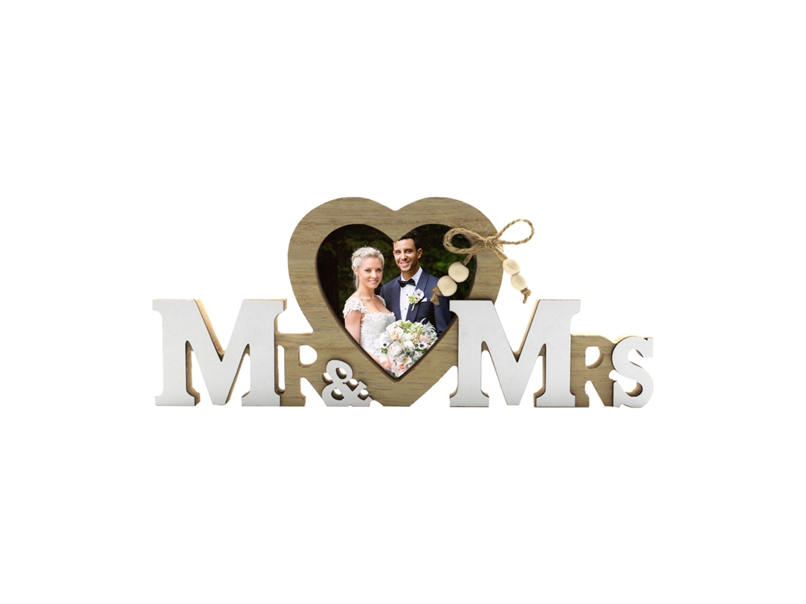 Laxiscreed Moldura De Madeira Em Forma De Coração Para Fotos De Casamento, 25cm, Estilo Clássico Inglês