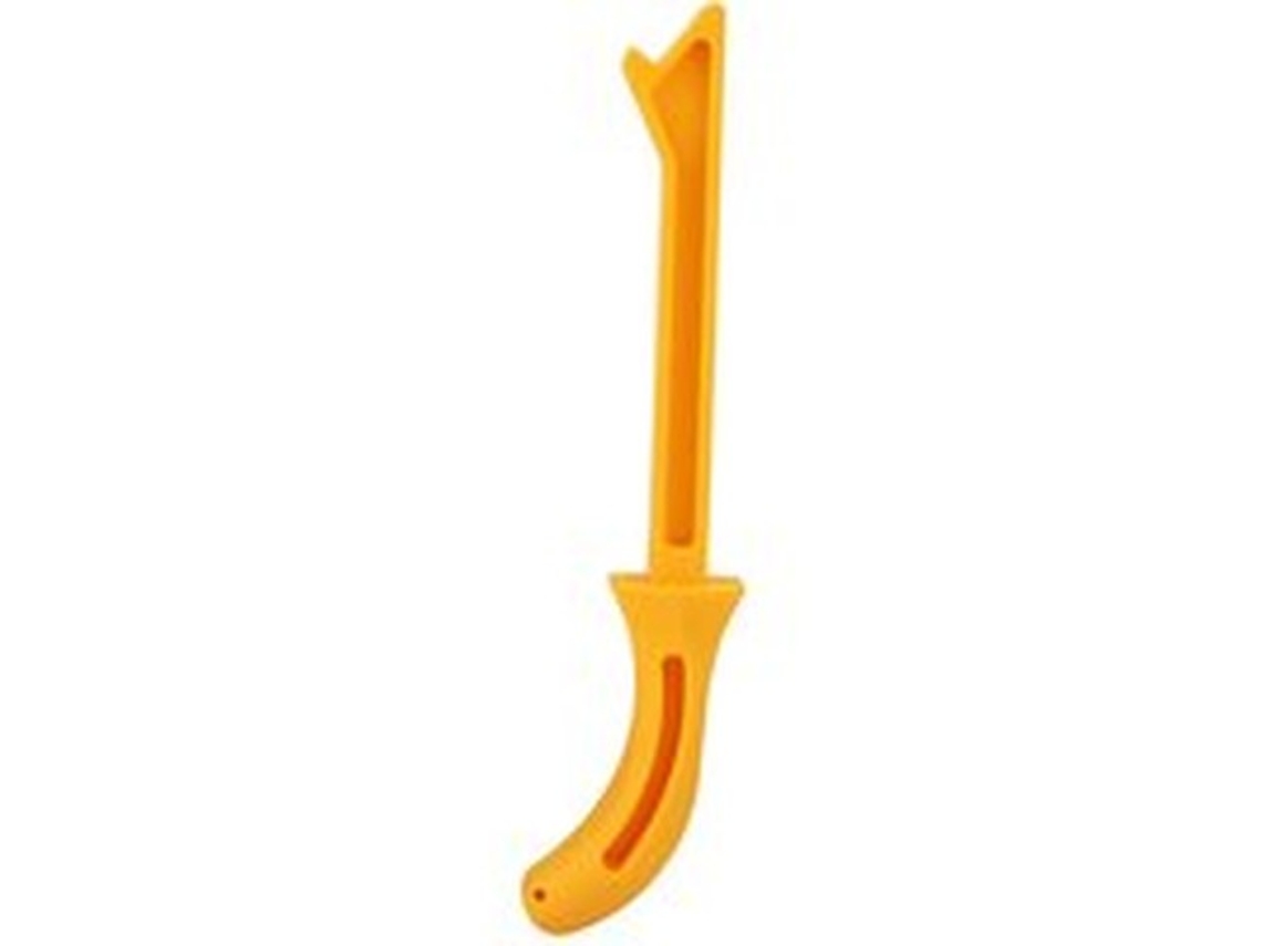 Puxador De Madeira - Push Stick - Acessório De Tábua - Manuseio Ergonômico - Cor Amarela - Comprimento 28 Cm - Puxador De Tábua