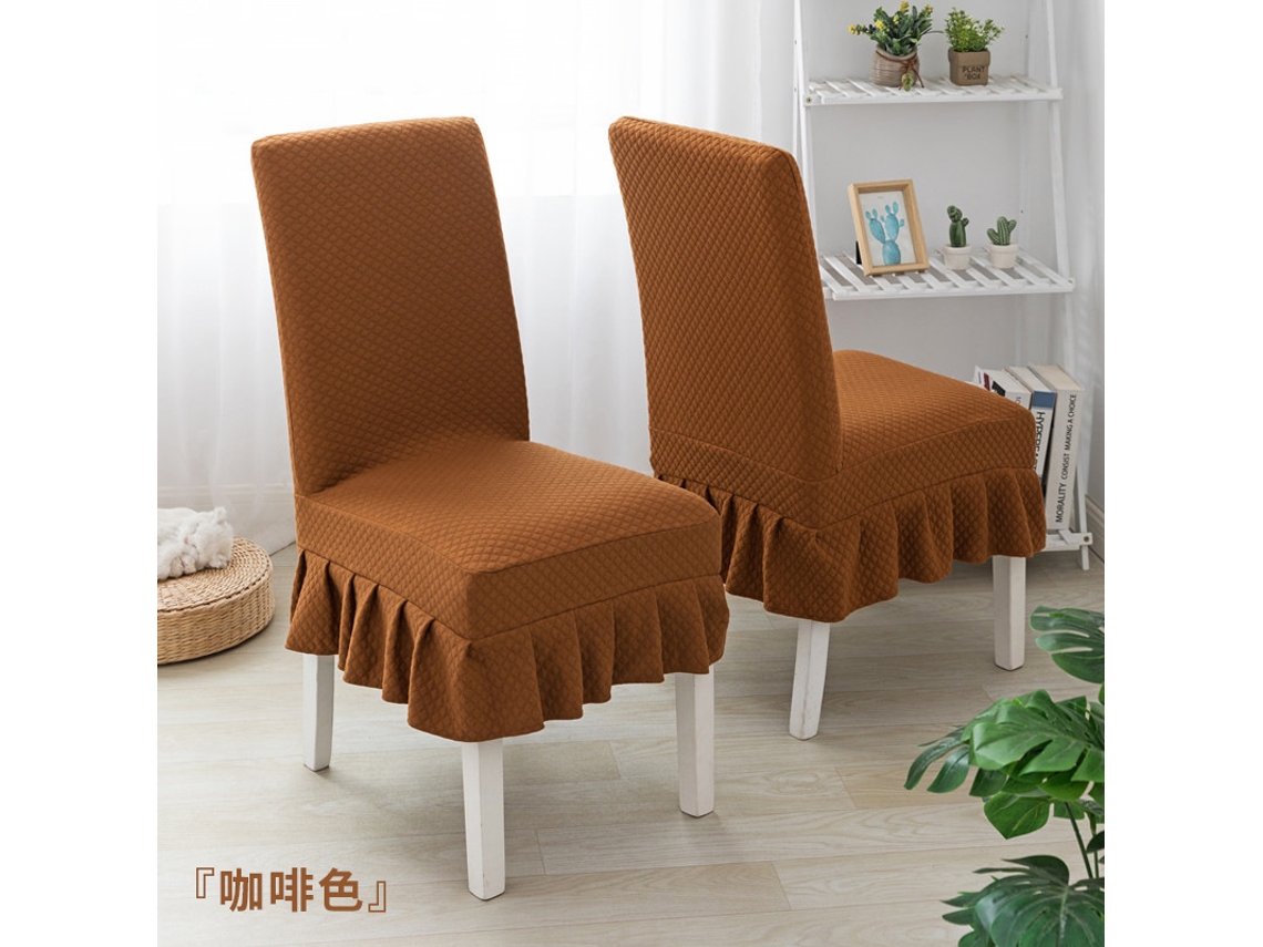 1 Pacote Protetor Removível de Capa para Cadeira de Sala de Jantar para Casa Cor Restaurante-Café-Tamanho Padrão 45-55Cm LUUCOZK