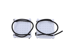 2pcs de placa de peso para mergulho, com cinto ajustável, liberação rápida, nylon e fibra de vidro, branco