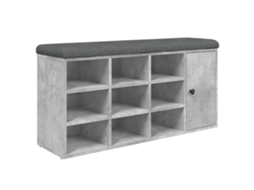 Shoe Bench, Shoe Benches Vidaxl Cinzeto Madeira Processada (n/a)