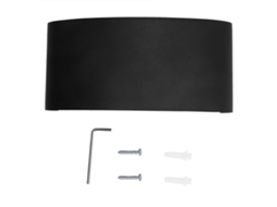 Rebe-lâmpada De Parede Led 6w Alumínio Preto Luz Quente Iluminação Cima-baixo Decorativa Exterior Impermeável Ac85-265v