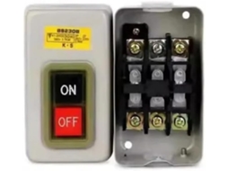 Interruptor De Partida Por Botão Monofásico Trifásico, Bs 230b, 3, 7kw, 220v, 380v, 1 Unidade