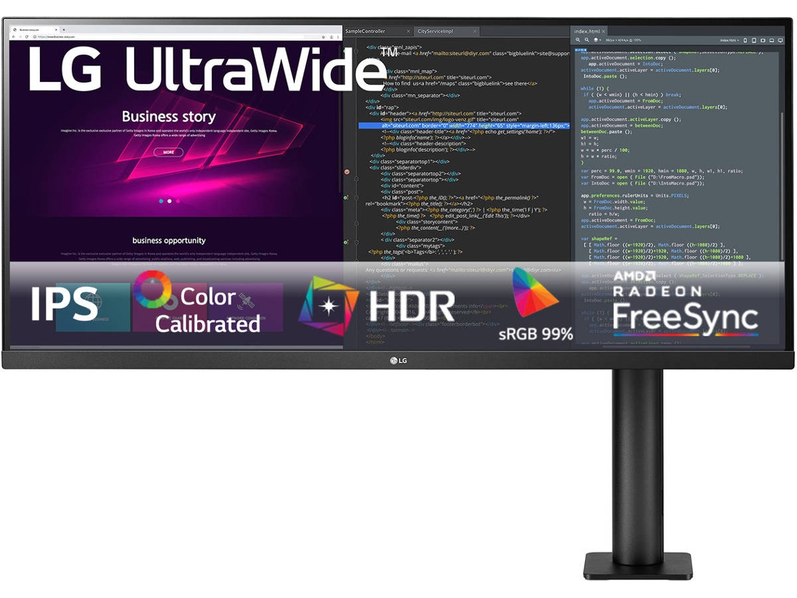 Monitor LG 34WN780-B (34'' - QHD+ - LED IPS - AMD FreeSync