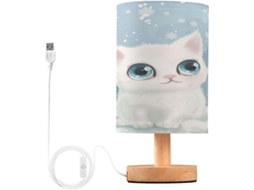 Luminária De Mesa Inverno Mnsruu Para Quarto, Sala De Estar, Luminárias De Cabeceira Inverno Com Portas Carregamento Usb