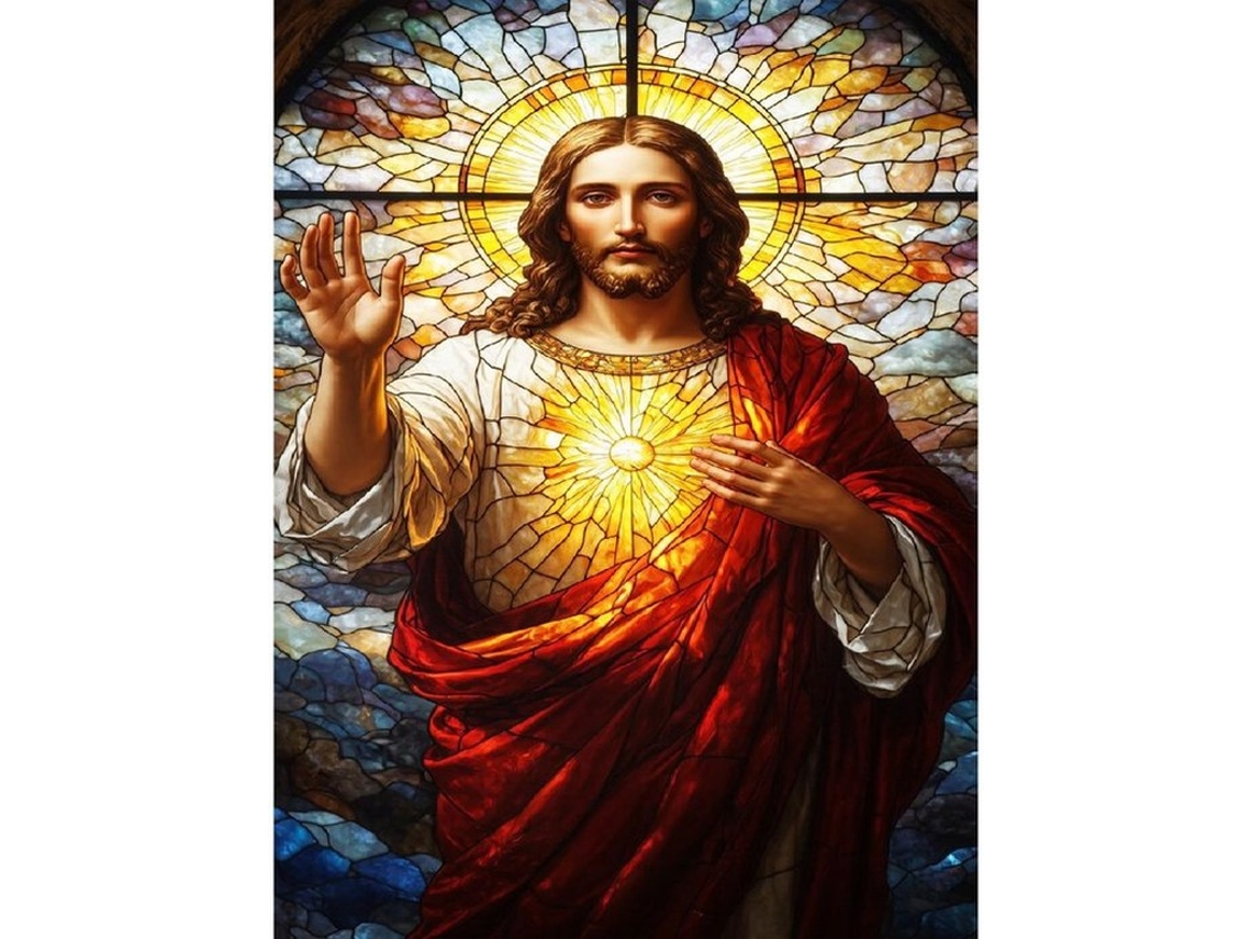 Decorativa Da Solidchoice - Pintura De Diamantes 5d Diy - Jezus - Decoração De Mesa - Adultos - Natal - 30 X 40 Cm - Redução Do Estresse - Pintura De