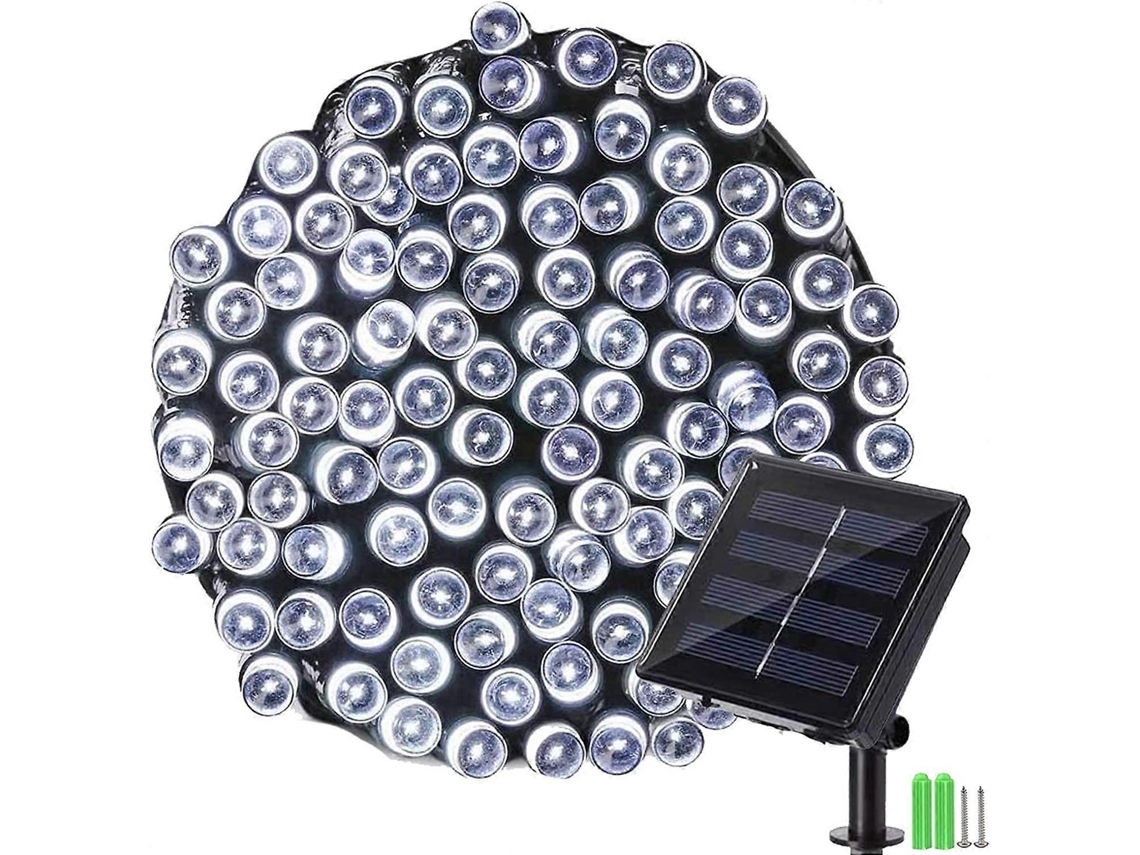 Rebe 22m 200 LED Luzes de Corda Solares Impermeáveis para Exterior com 8 Modos para Jardim, Pátio e Decorações de Natal