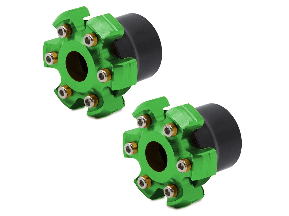 Protetor Decorativo Antiqueda Para Eixo Motor Ou Roda Ewtb-006 Verde