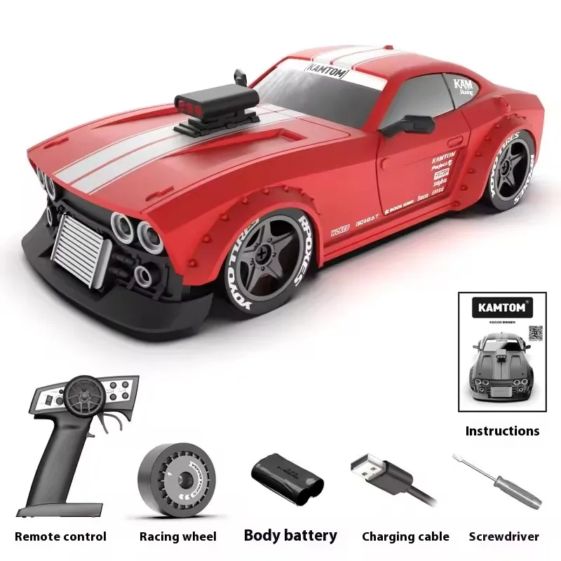 (vermelho) Brinquedo De Controle Remoto 4wd 2.4g, Carregamento De Alta Velocidade