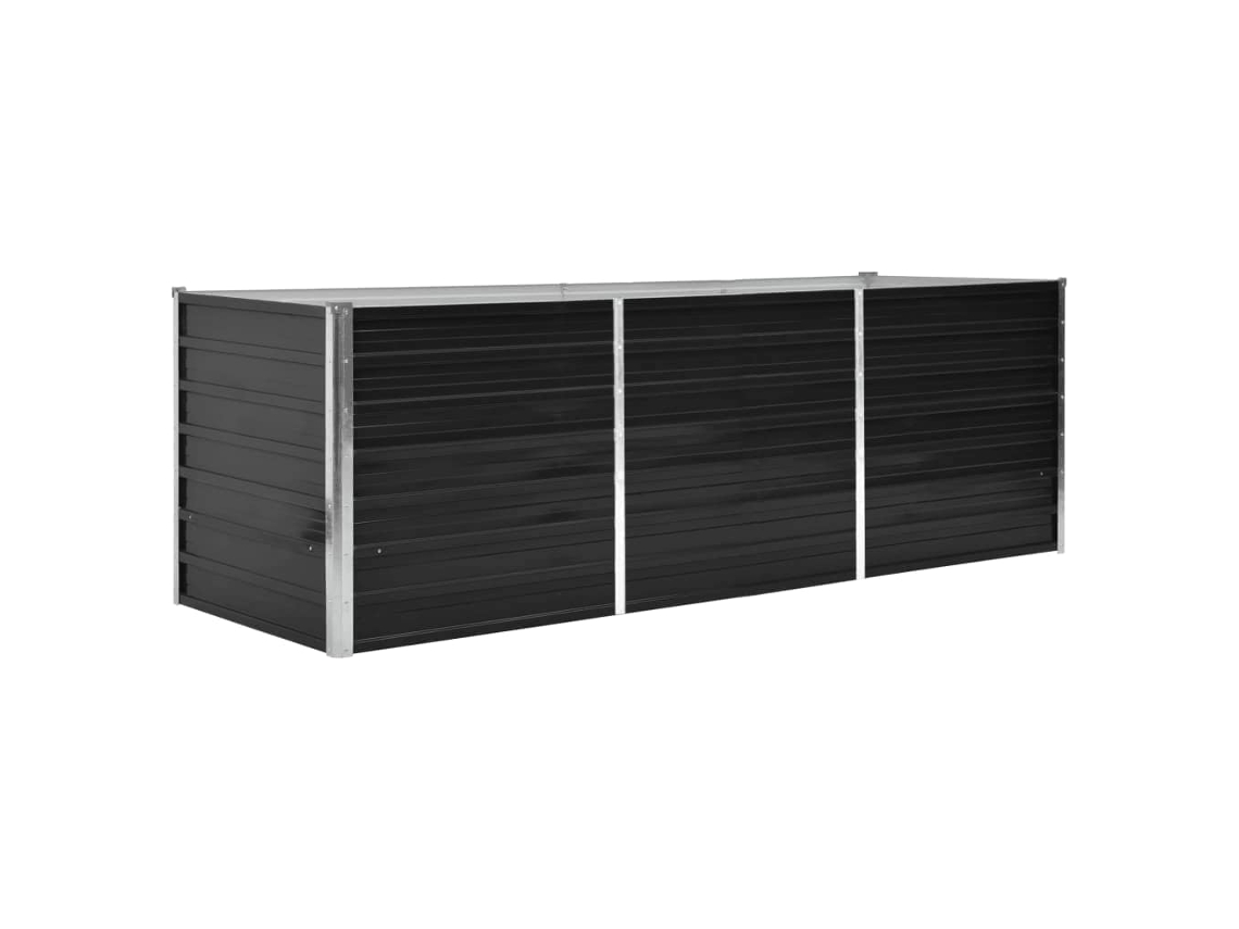 Raised Bed, Raised Beds Vidaxl Antracite Aço (240 X 80 X 77 Cm)