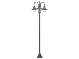 Vidaxl Candeeiro De Pé P/ Jardim C/ 3 Braços E27 220cm Alumínio Bronze