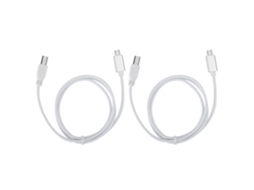 Lurelia Cabo USB Midi Pack com 2 unidades USB-B, interface para teclados, pianos, sintetizadores e microfones.