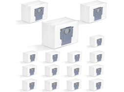 Conjunto De 16 Sacos Pó Para Aspirador Roborock Q5/q5/q5 Max Plus/q7 Max/s7/s8 Pro Ultra/q8 Maxv/q10 S5/g10s Peças Pó Tuotuo