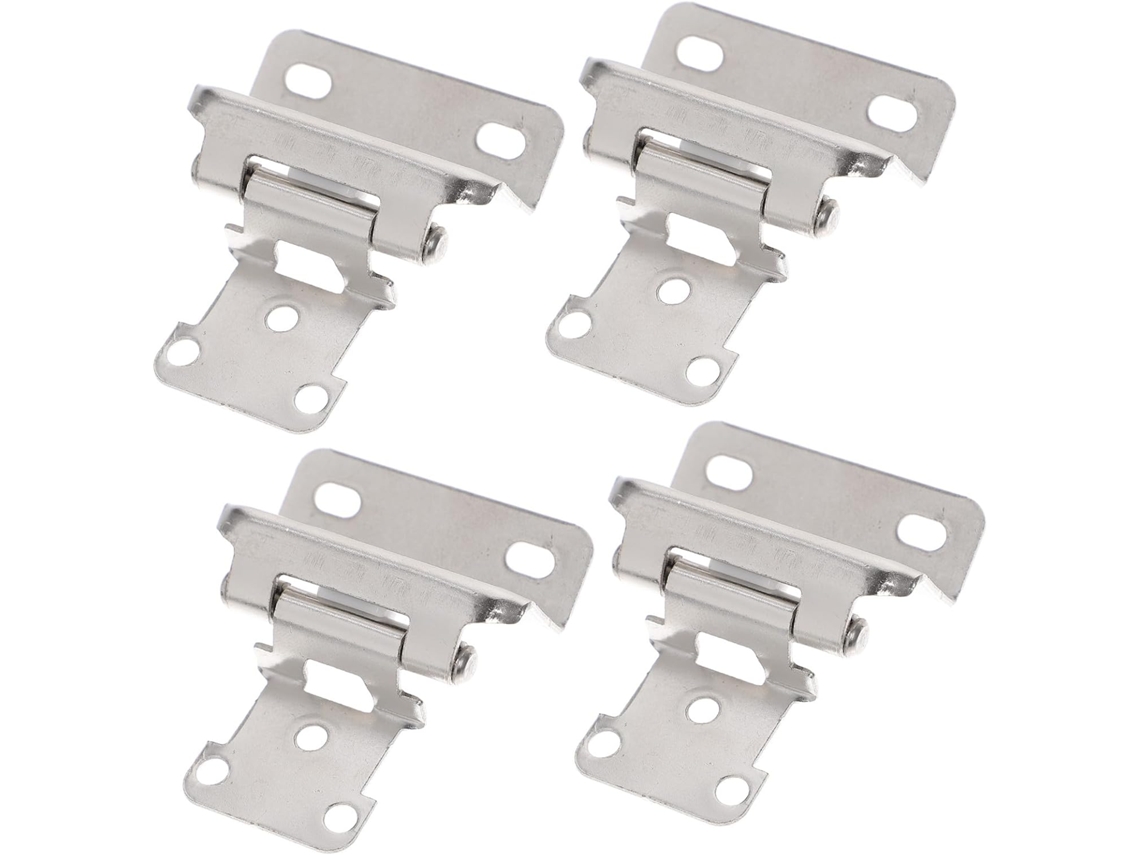 Nuobesty Conjunto De 4 Dobradiças Ferro Com Fechamento Automático Para Armários, Com Construção Robusta Em Metal E