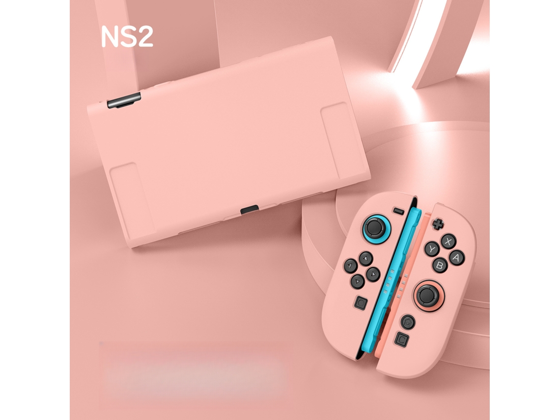 Capa para Nintendo Switch 2, Protetora de Tpu com Cobertura Total SPQMENT (rosa)