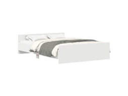Bed Frame, Bed Frames Vidaxl Branco Madeira Processada (120 X 200 Cm)