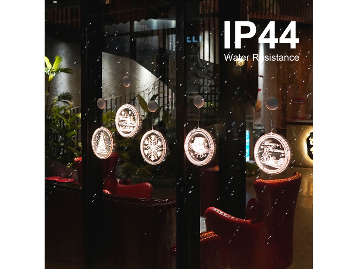 Luzes de Fada LED de Fitas com Modos de Luz constante resistente à água IP44 Natal e festas MARCA