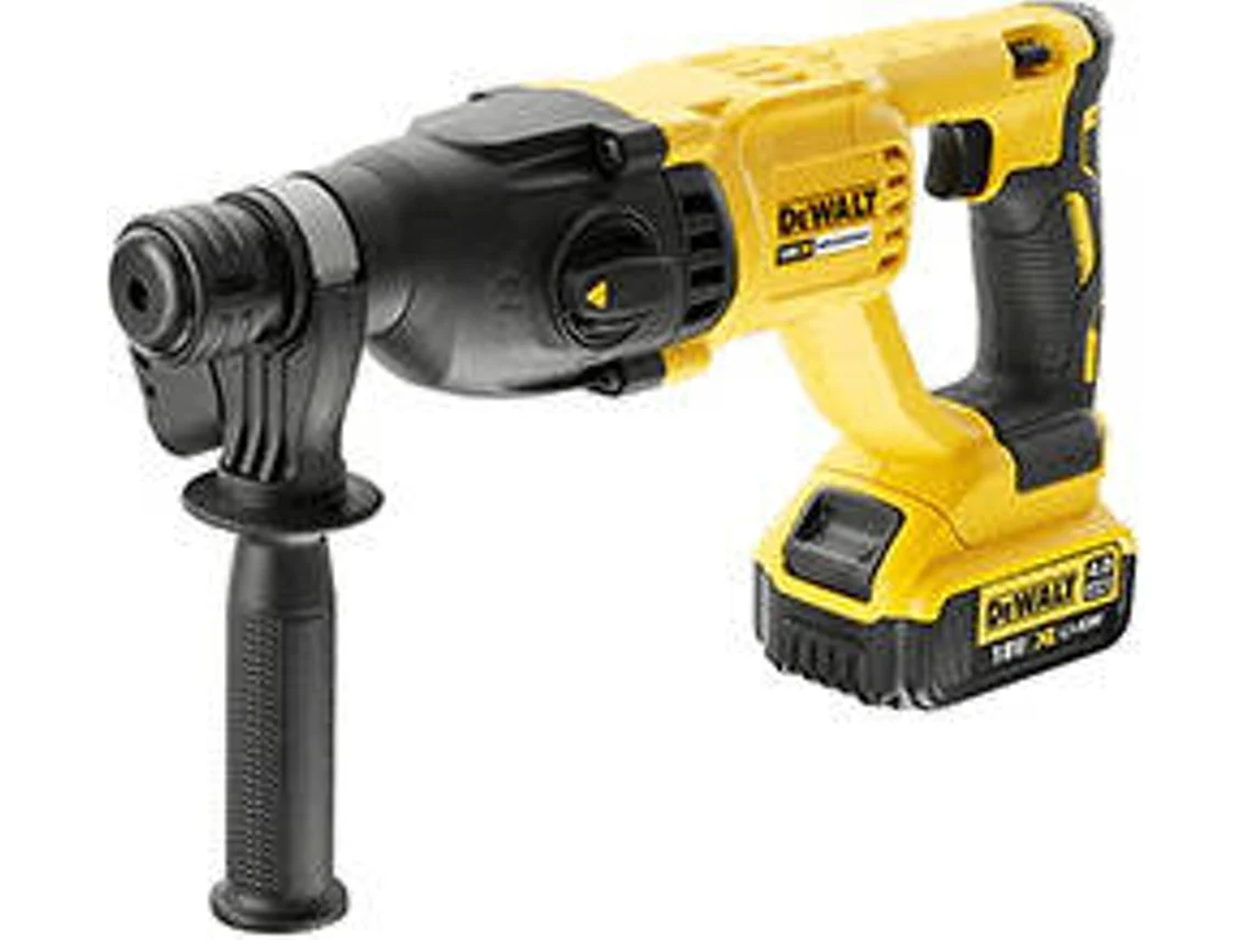 Martelo Eletropneumático Sem Escovas DEWALT XR 18V 4Ah SDS-Plus 2J 3 Modos