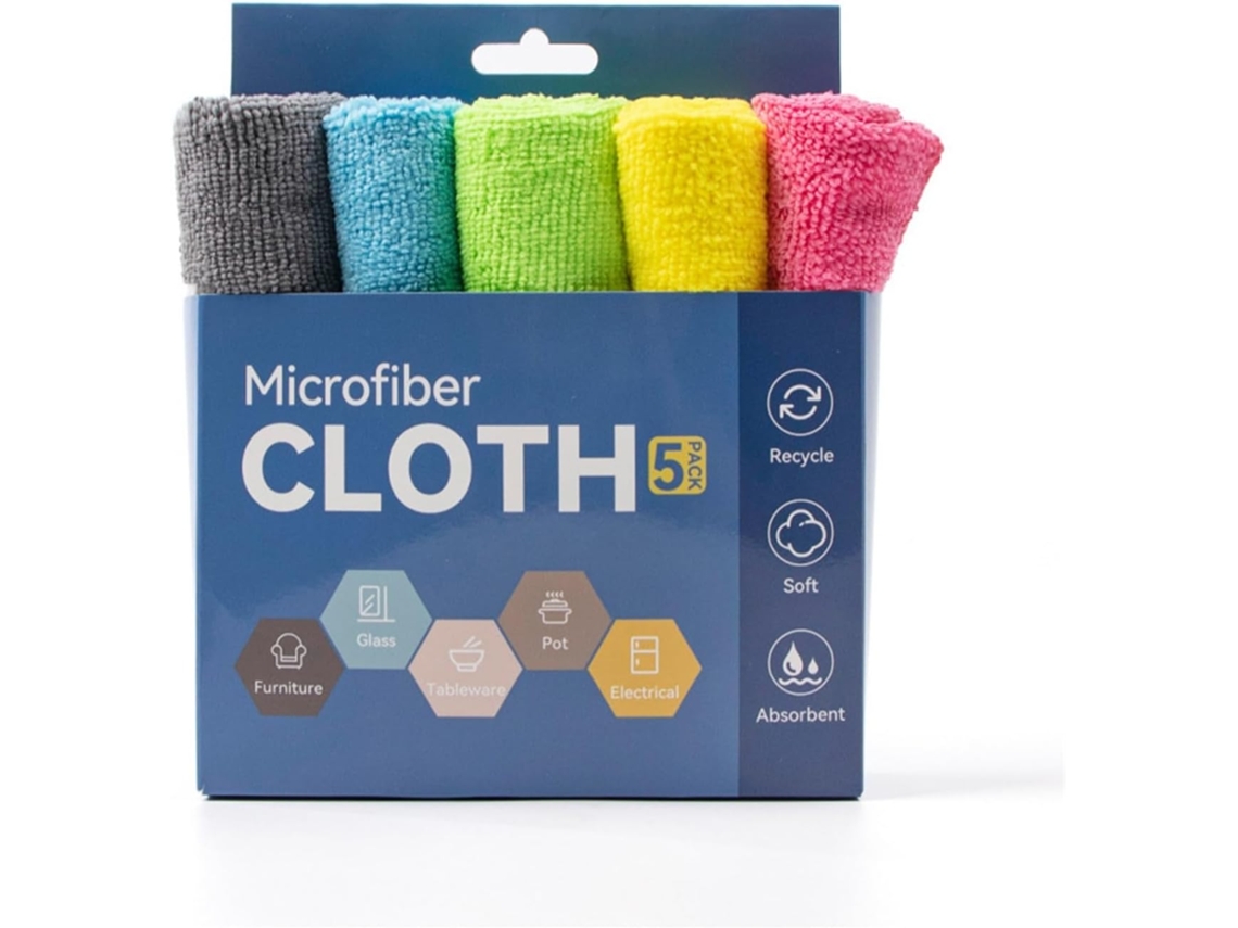 Panos De Cozinha Em Microfibra Jacquard (5 Peças) Com Estampa Grãos