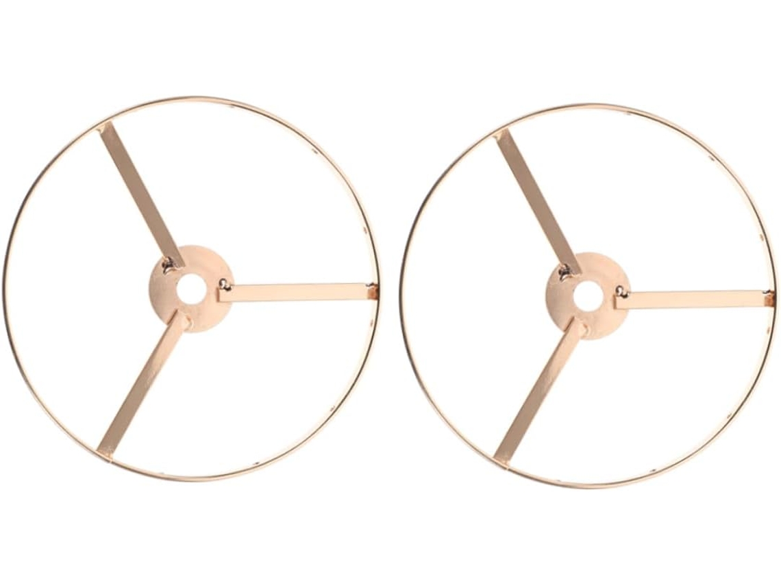 Suporte Para Montagem Diy De Estrutura De Abajur Vintage De Ferro Em 2 Peças
