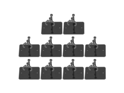 Mali base para Figuras de Ação Estabilidade Elevada Suporte para Modelos 6 Polegadas 10 Peças Cinza
