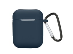 Capa de Silicone Mali para Airpods com Carabiner, Proteção Anti golpes e Impactos