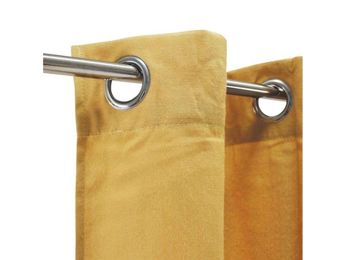 Cortina Em Policotton Amarelo 140x250