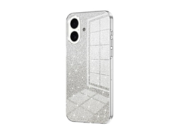 Capa Para Iphone 17 - Glitter Degradê - Acabamento Eletroplaqueado