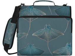 Mantas resistentes ao mar com zíper e 3 anéis, Alça Ombro e Mão, Organizador de documentos com várias bolsas