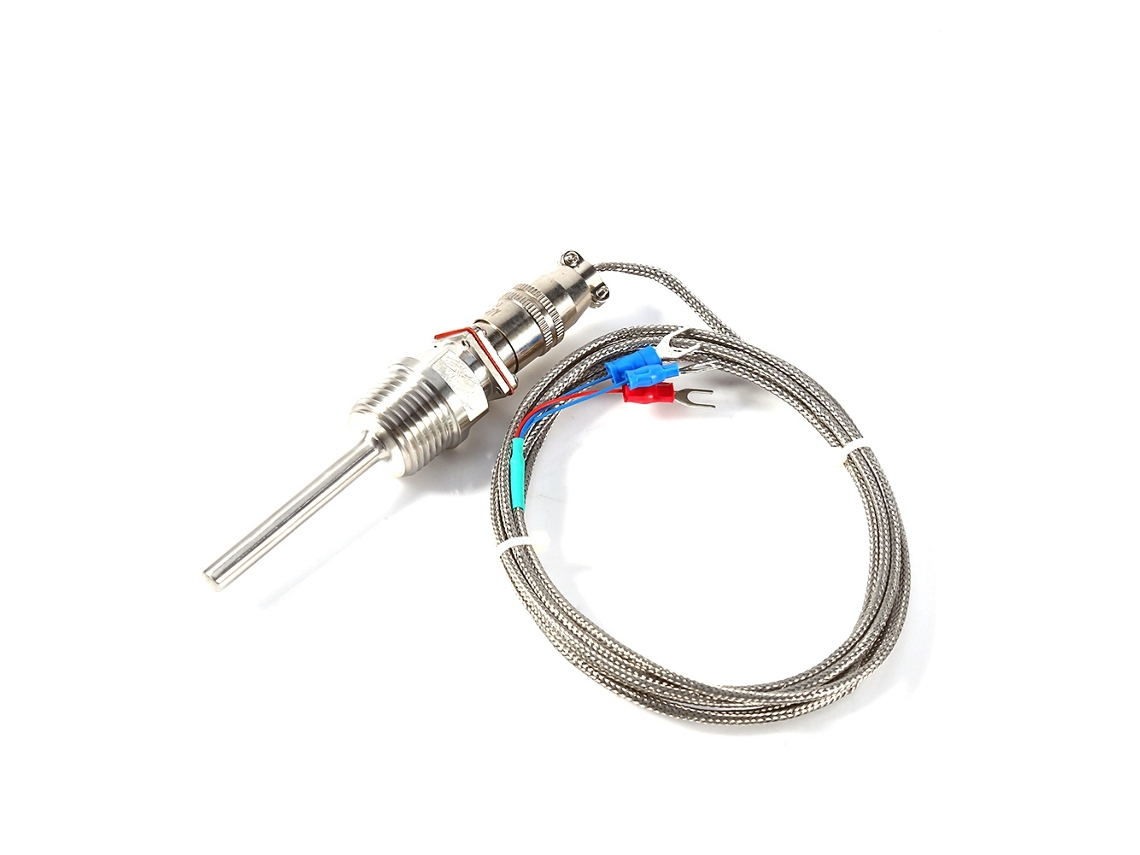 Sensor de Temperatura Rtd Pt100 Rosca 1/2" Npt Sonda 50mm Cabo 2m