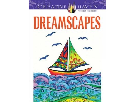 Livro creative haven dreamscapes coloring book de miryam adatto (inglês)